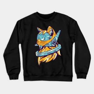 Cyber Cat Crewneck Sweatshirt